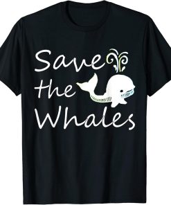 Save the Animals Whales Orcas Unicorn Earth tshirt t-shirt t