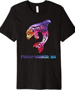 Harbor Friday WA Native American Orca Killer Whale Premium T-Shirt