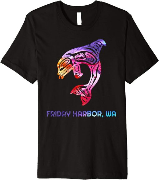 Harbor Friday WA Native American Orca Killer Whale Premium T-Shirt